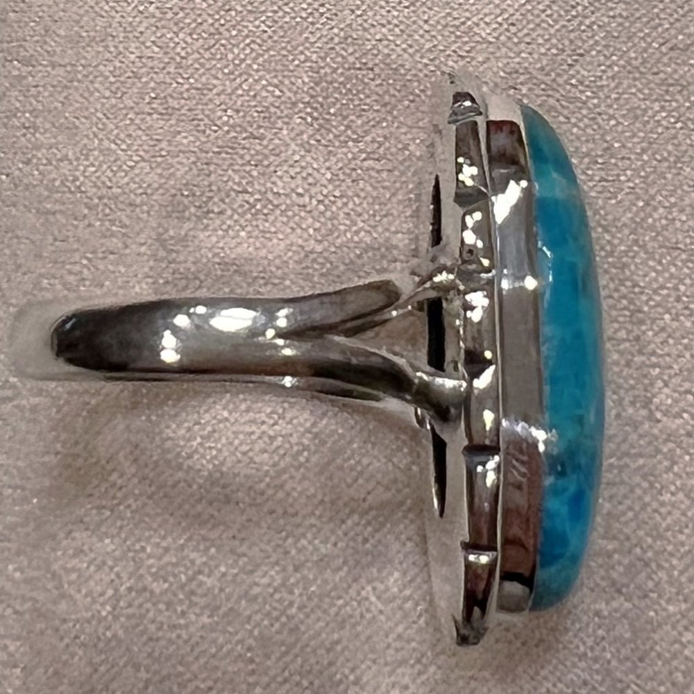 Turquoise Ring in Sterling Silver - Picture 3 of 5